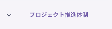 プロジェクト推進体制